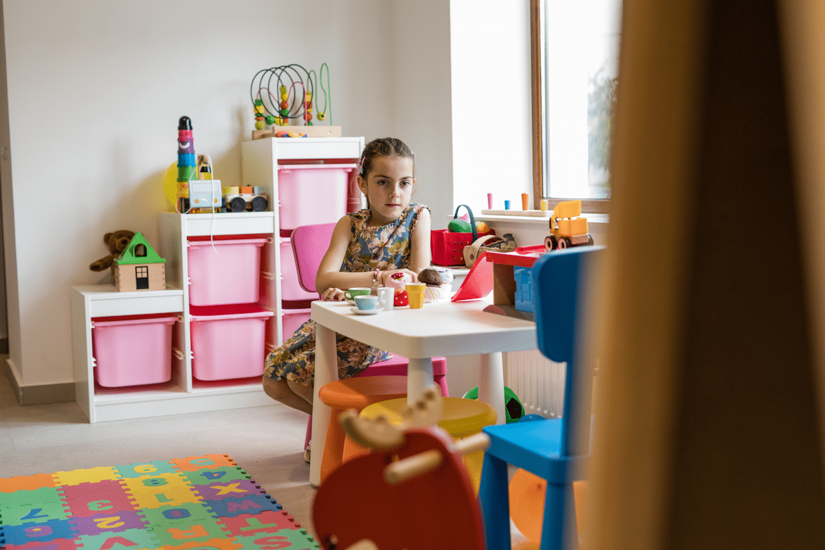Child in the dental surgery, at Dental Elite Mihai Viteazul clinic, Brasov