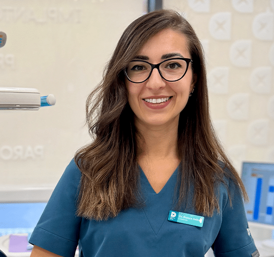 Dr Bianca Deliu at the dental practice
