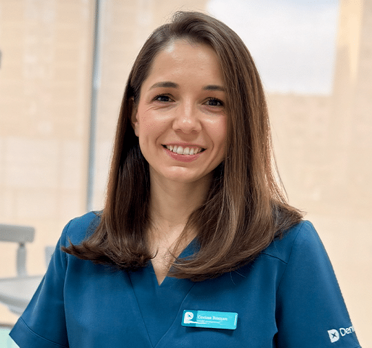 Doctor Corina Coman at the dental practice