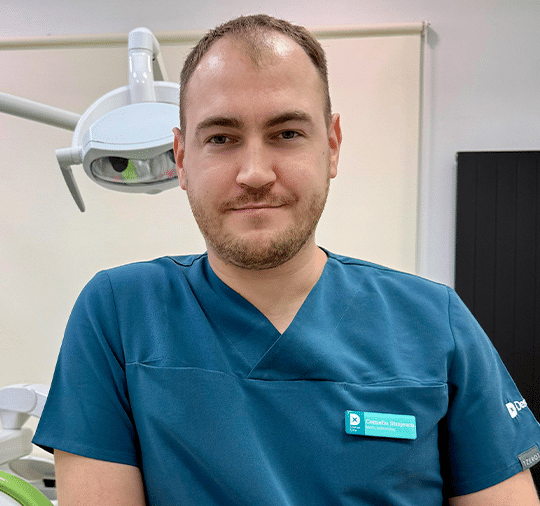 Dr Corneliu Străjescu at the dental surgery