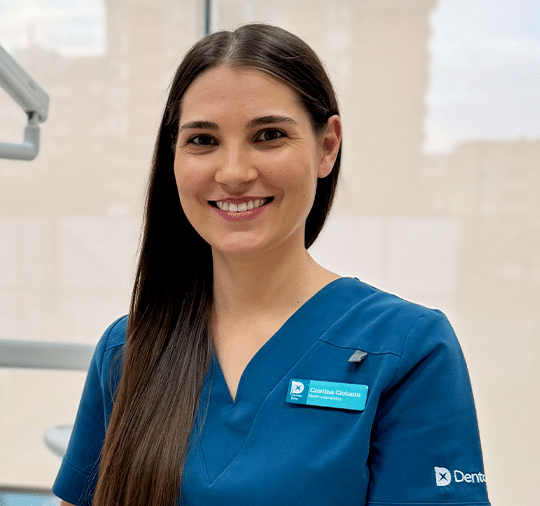 Doctor Cristina Ciobanu at the dental surgery