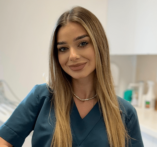 Dr Mara Coșerariu at the dental surgery