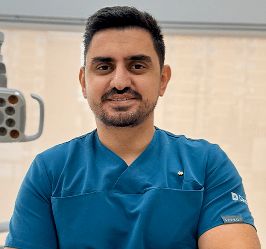 Doctor Ovidiu Stroie at the dental practice