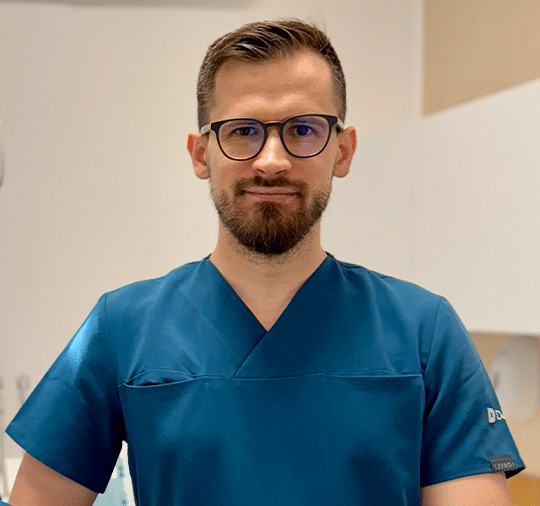 Dr Victor Ioan Suciu at the dental surgery