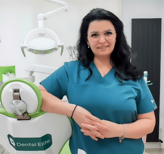 Doctor Maria Jucan at the dermatology clinic