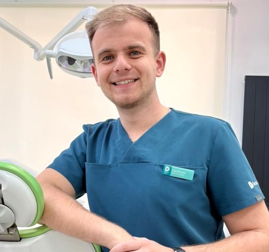 Dr. Vlad Purece at the dermatology clinic