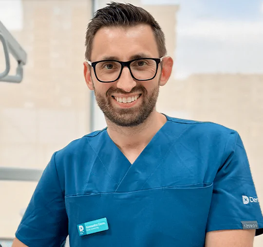 Doctor Alexandru Ciucu in the dental surgery